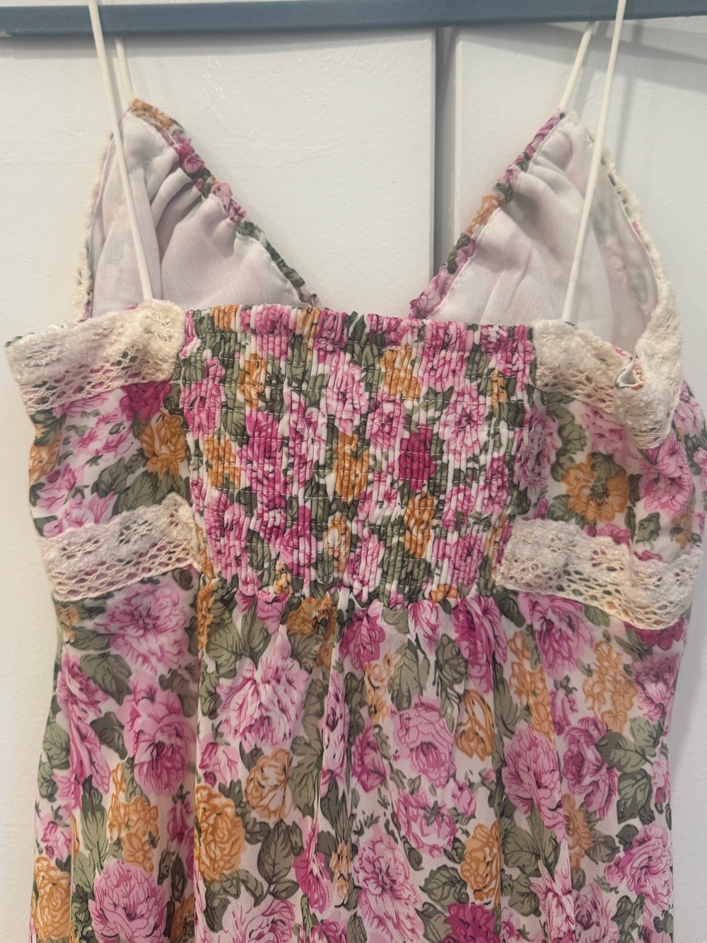 Princess Polly floral Maxi Slip spaghetti strap Dress Lace Trim Sz XS NWOT - Picture 9 of 14
